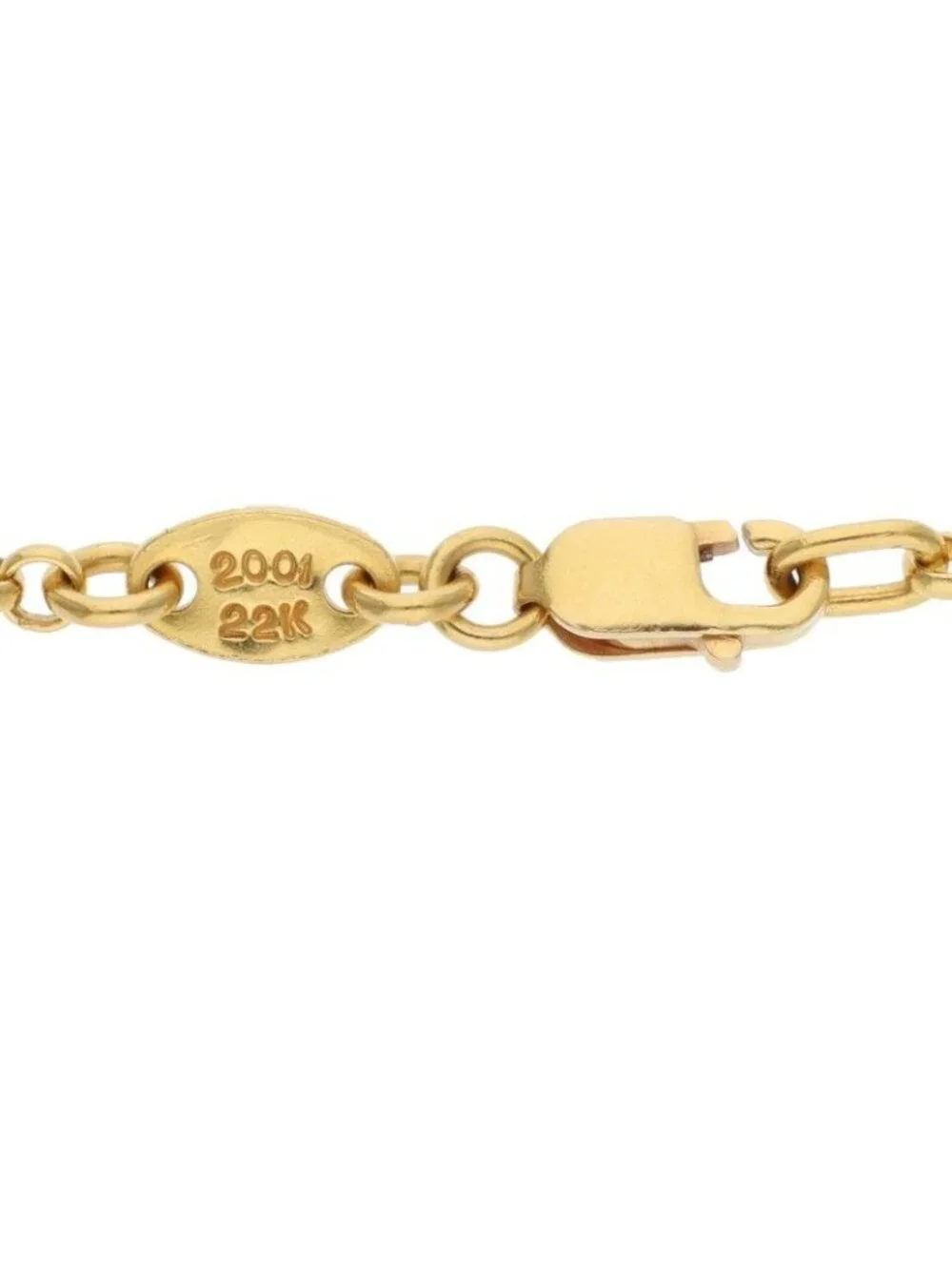 Chrome Hearts 22k Neckchain Roll Chain Gold Necklace